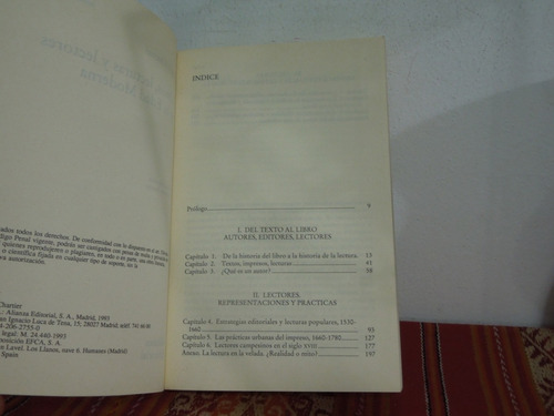 Libros, Lecturas Y Lectores En La Edad Moderna (Usado)