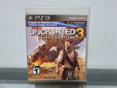 Uncharted 3 Para Playstation 3 - Garantizado