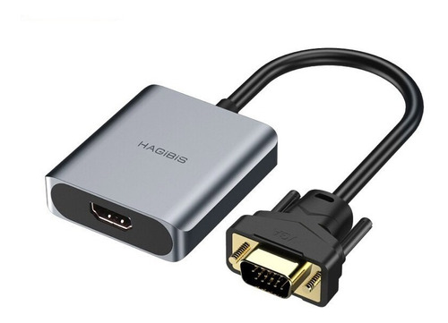 Adaptador Conversor Convertidor Vga A Hdmi Aux Marca Hagibis