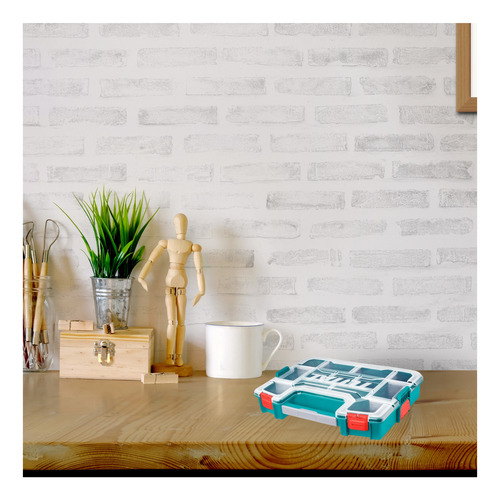 Organizador Apilable 15 Con Compartimientos Total