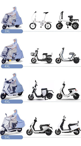 Capa De Chuva Para Bicicleta, Capa De Poncho Para Chuva,