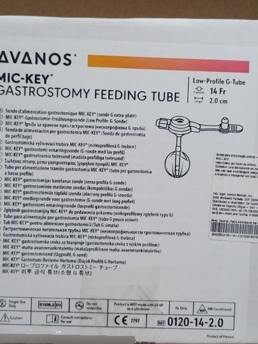 Sonda Gastrostomia Botton Mic Key 14fr 2.0 Cm