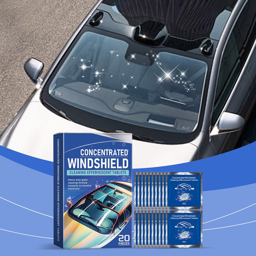 Tabletas Efervescentes Para Limpieza De Parabrisas De Coche