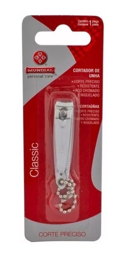 Corta Uñas Alicate Chico Mundial Classic Curvo Acero Carbono