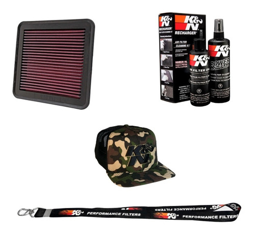 Filtro Ar K&n 33-2951 L200 Triton 3.2 Turbo + Kit Limpeza