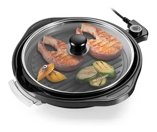 Panela Grill Multilaser Gourmet 220v 1200w Preto - Ce054