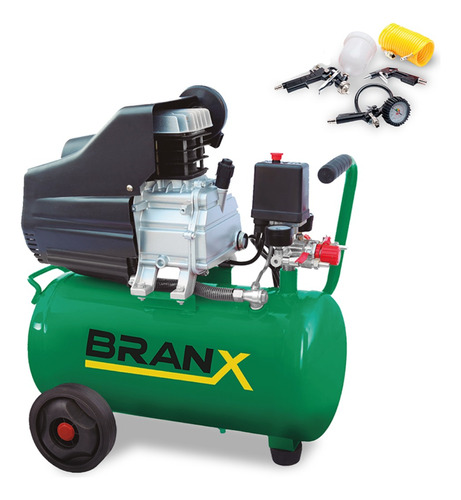 Compresor De Aire Eléctrico Portátil Branx 220v 50hz 50lts Color BRXC2550