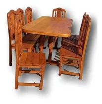 Comprar Mesa 2mtrs Y 8 Sillas De Algarrobo 
