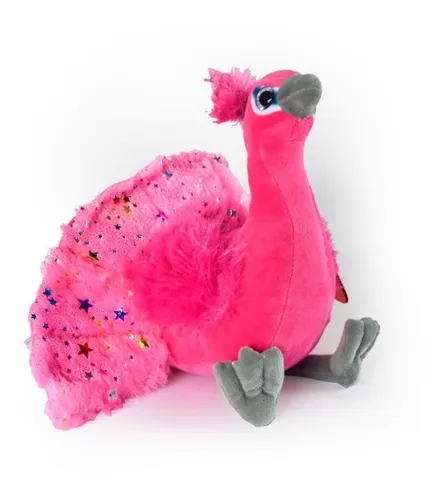 Peluche de sales pavo real