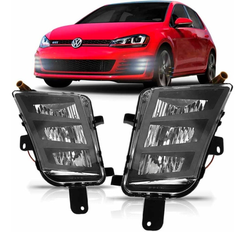 Farol Milha Led Auxiliar Golf Gti 2014 2015 Com Led Promoção