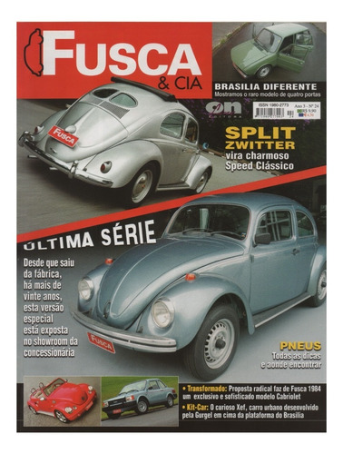 Fusca & Cia Nº24 Vw Última Série 1986 Brasília 4p Gurgel Xef