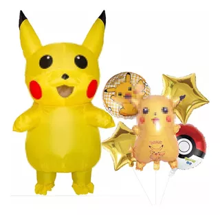 Disfraz Inflable Pikachu Para Adulto 150-190cm Disfraces Para Party