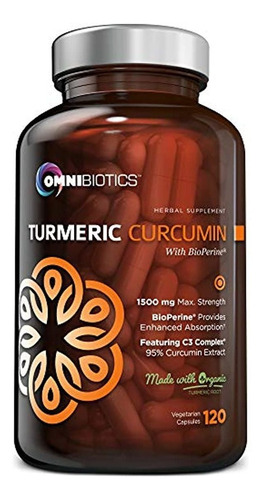 Suplemento De Cúrcuma Y Curcumina Orgánica De 0.05 Oz