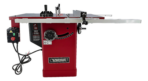Sierra De Mesa Tipo Industrial De 10 Pulgadas Con Motor Trifásico De 5 Hp 320 V. 60 Hz Para Uso Profesional Con Mesa De Trabajo De Hierro Con Extensiones De 44 X 27 Pulgadas Kn Rxw-10q Knova