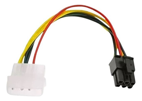Puntotecno - Pack X 2 Cable Adaptador Molex A Pci 6 Pines