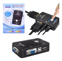 Comprar Switch Kvm Puertos Usb + 2 Vga Controla 2 Computadoras Mouse