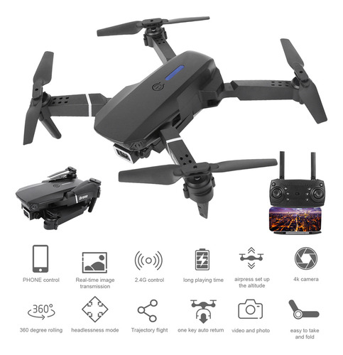 Drone E525 Wifi Fpv Para Cámara De Alta Definición