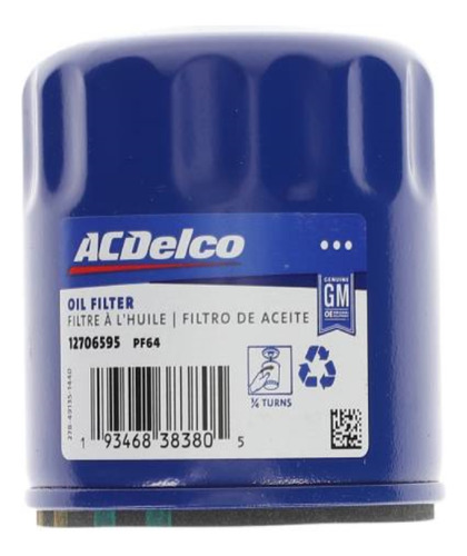 Filtro Aceite Camaro 6.2l 2010 2011 2012 2013 2014 Gm® Parts