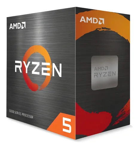 Processador gamer AMD Ryzen 5 5600X 100-100000065BOX de 6 núcleos...