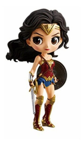 Figura Wonder Woman Vinilo 16 Cm Con Soporte Mujer Maravilla