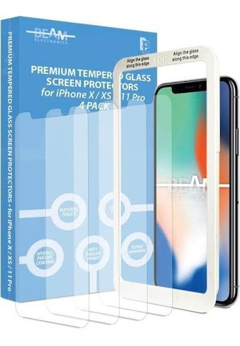Imagen 3 de 3 de Forro Jetech iPhone XS Antigolpe + 3 Protectores Pantalla