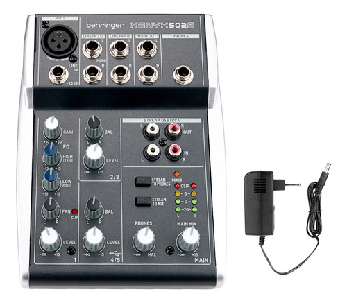 Mixer/mesa De Som Xenyx 502s Behringer Bivolt Usb 5 Canais