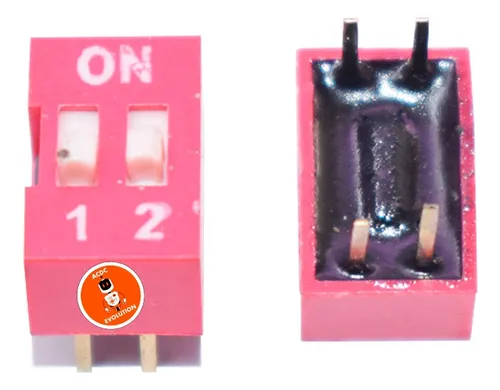 Dip Switch Interruptores 2 Posiciones Spst X 5 Unidades