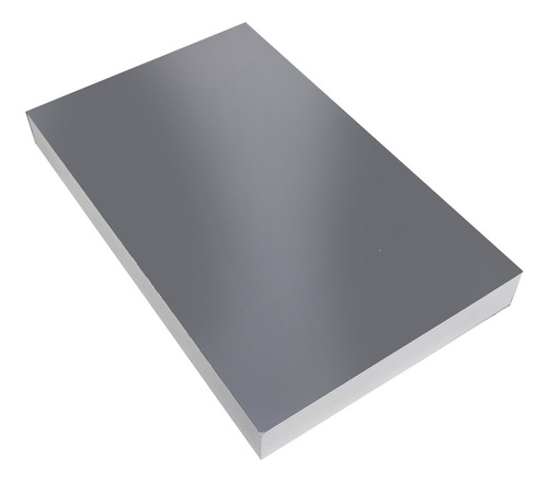 Lamina De Pvc Pet Gris Alto Brillo Doble Cara 18 Mm