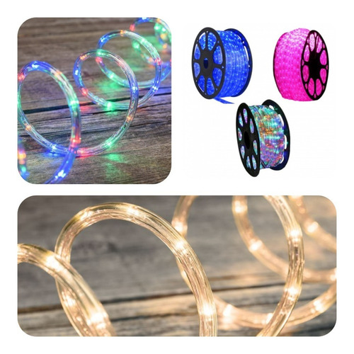 Manguera Led De Rollo De 100 Mts Navideño