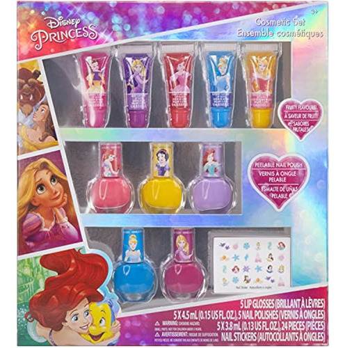 Set De Maquillaje Cosmético Disney Princess Sparkly Para