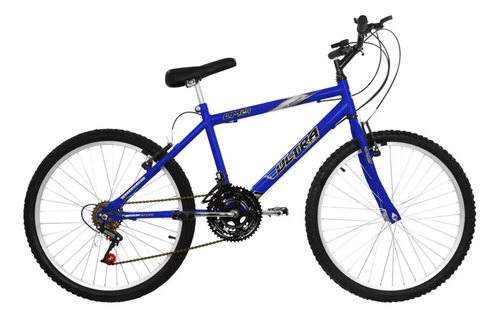 Bicicleta Aro 24 Câmbio 18 Marchas Mtb Ultra Bikes Cor Azul