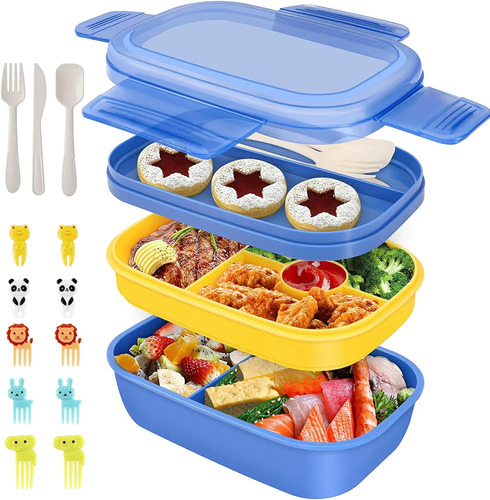 Bento Box Grande, Fiambrera Lonchera Para Adultos Niñas