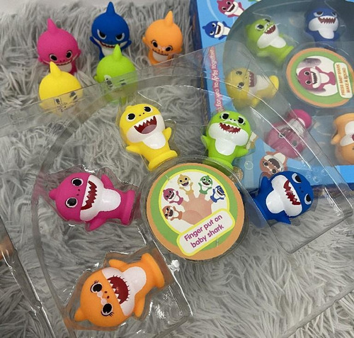 / Juego De Muñecos Con Dedos Baby Shark, 5 Piezas