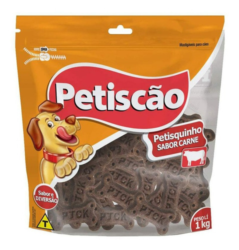 Petisco Cães Petiscão Carne - 1kg