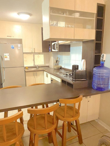 Amoblado 2 Dorm Los Lilenes. Primera Línea