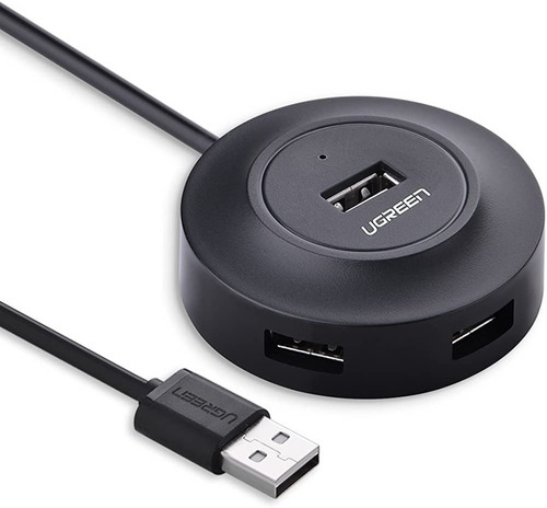 Ugreen Hub Adaptador Usb 2.0 4 × Usb A + Cargador Micro Usb