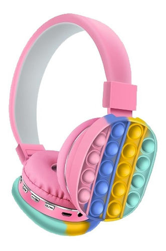 Audifonos Bluetooth Pop It Push Fidget Inalambrico Colores