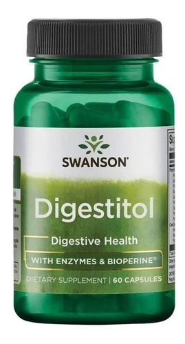 Digestitol Con Enzimas Y Bioperina Salud Digestiva  Swanson 