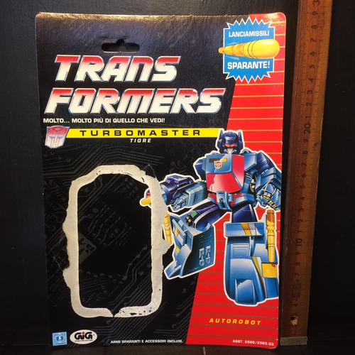 Transformers G1 1991 Solo La Caja De Turbomaster Tigre  