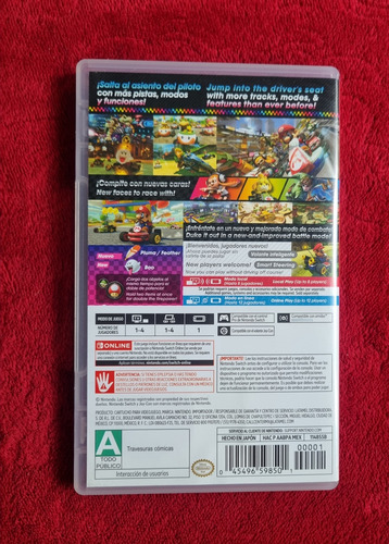 Videojuego Mario Kart 8 Deluxe Nintendo Switch Físico (Usado)