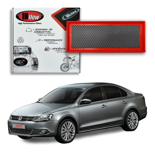 Filtro Ar Esportivo Lavável Inflow Vw Jetta Tsi 211cv 2013