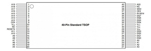 Memoria Flash Ci Nor 16mb Am29f016d-90e4c Smd Tsop-48