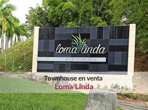 Venta De Bello Townhouse Con Jardín, Terraza Y Vista En Loma Linda