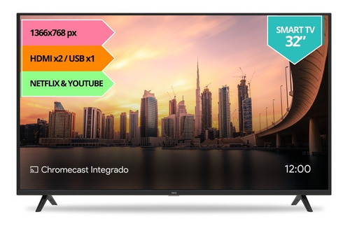 Smart Tv 32 Rca Android Hd Xc32sm Netflix Youtube Pce