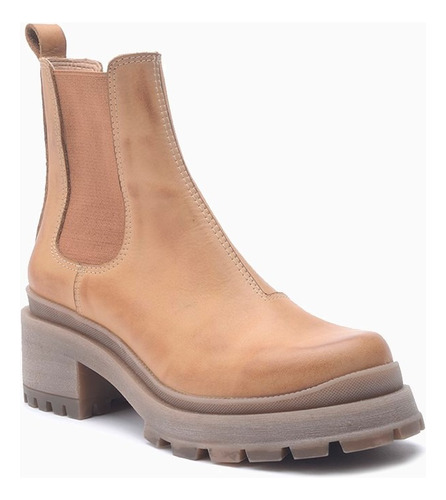 Hush Puppies Bota De Cuero Mujer Perch