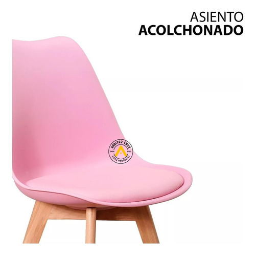Pack 2 Sillas Eames Tulip Estructura de la silla Rosa
