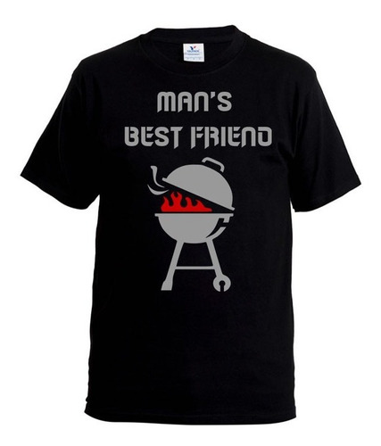 Playera Camiseta Mans Best Friend Bbq Parrilla Asador Grill