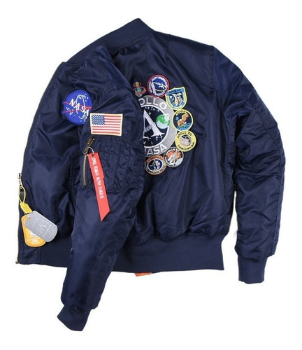 Chaqueta De Aviador Acolchada De Invierno De La Nasa