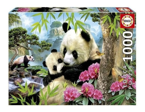 Puzzle Rompecabeza 1000 Piezas Osos Panda Educa 17995