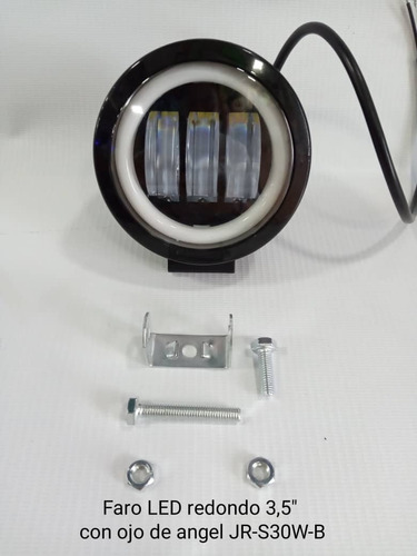 Imagen 2 de 3 de Faros Led 3.5 Pulgadas Redondo O Cuadrado Univ. Ojo De Angel